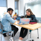 UC Davis students studying