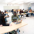 UC Davis Students in class